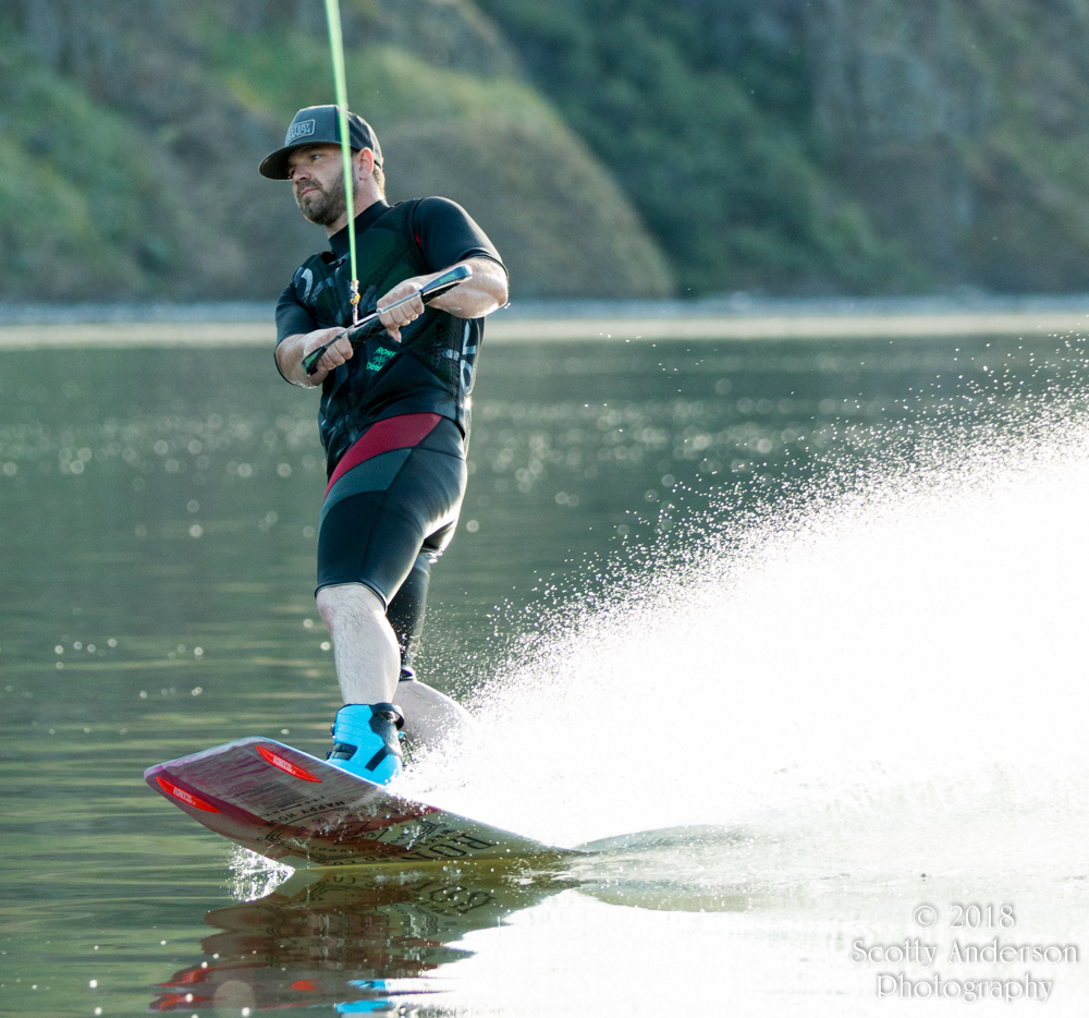 Wakeboarding on the Snake River