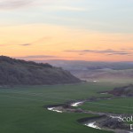 Sun going down on Union Flat Creek near Ewartsville.