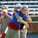 #3 T. Hilinski throws a pass.