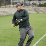 Daniel in pre-game warmups.