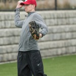 Nick in pre-game warmups.