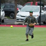 Dusty charging a ball.