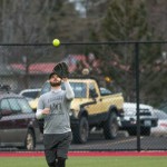Marty catching a flyball in right field.