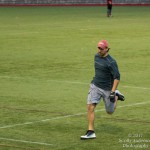 Marc on his way to third on an inside-the-park-homerun.