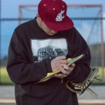 Danny Jones (Field General Jones the 2nd) is working on the line-up for the game.