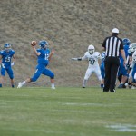 #12 Konnor Kincade throwing the ball