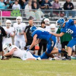 Pullman HS on defense stopping Lakeside's rusher
