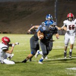 #20 Connor Coulter running the ball.