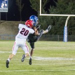 #11 Isaiah Strong catches the ball inspite of PI.