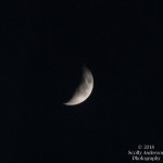 The moon over Hobbs Field.