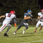 #12 Konner Kinkade running the ball.