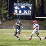 #8 Carson Coulter throws a pass.