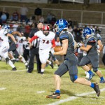 #19 James Pitzer running the ball.